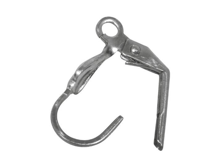 Rayher Ohrhaken mit Verschluss Edelstahl 15 mm 4 Stück