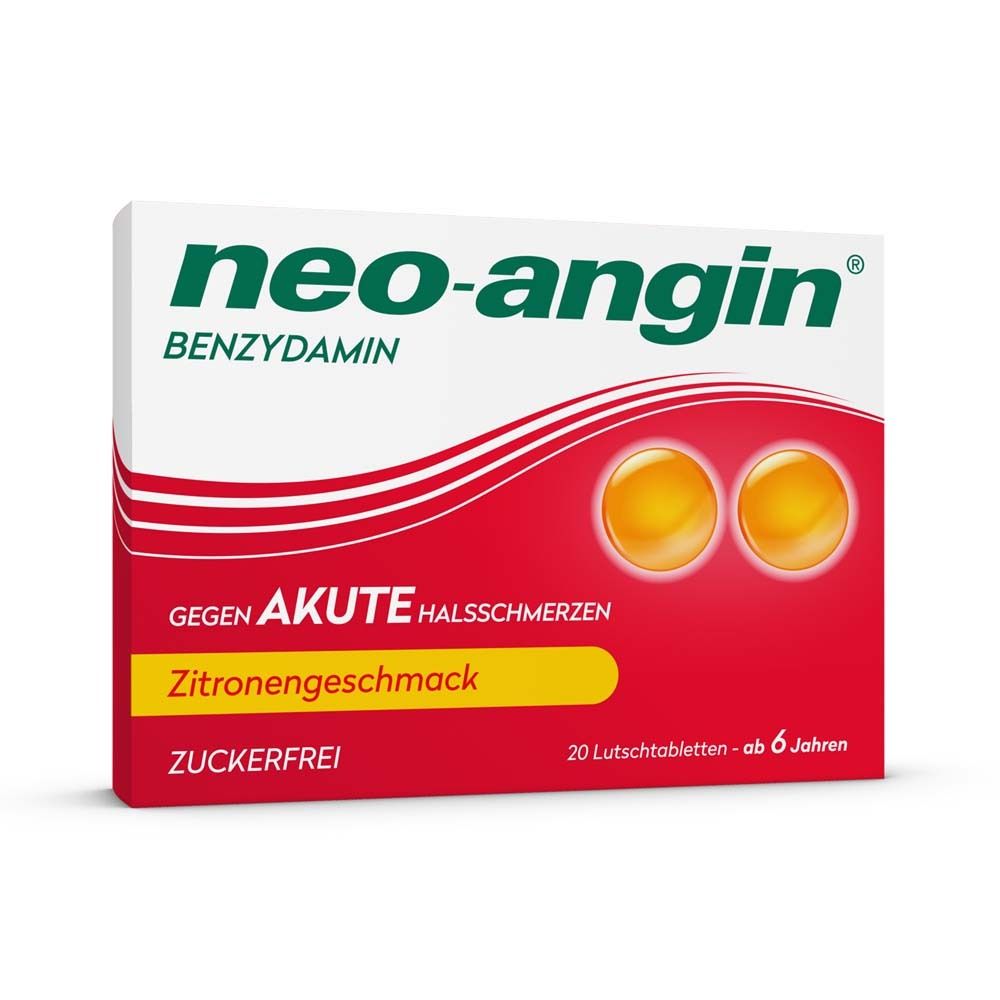 Neo-Angin Benzydamin akute Halsschmerzen Zitrone 20 St Lutschtabletten