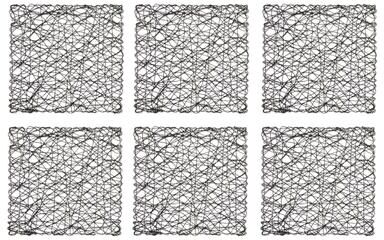 DII Design Imports Woven Paper Kitchen Placemat Set (Set of 6)