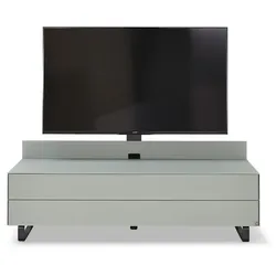 Musterring TV-Lowboard Media Smart Glas Weiß, Transparent Weiß / Weißglas