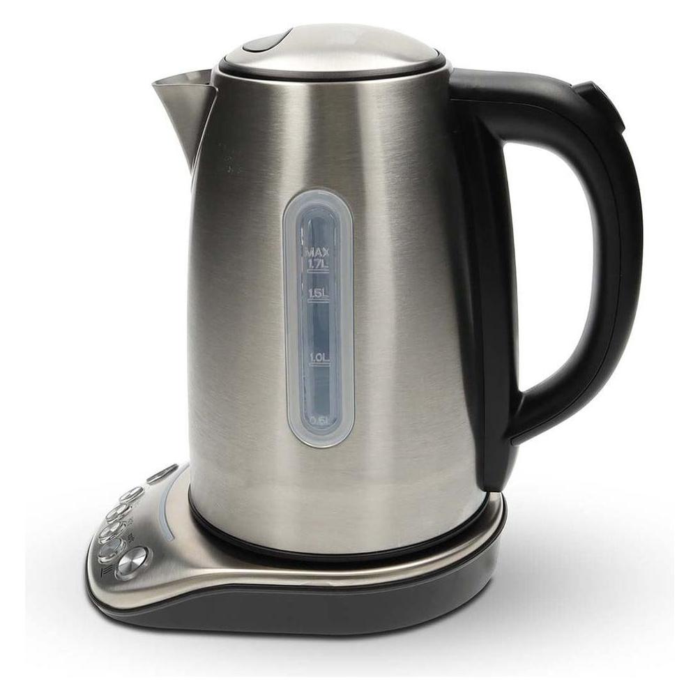 Nedis SmartLife Wasserkocher Wi-Fi | 1,70 l | Edelstahl | 70,80,90,100 °C | Temperaturanzeige | Um 3 (1.70 l) (KAWK8000WIFI)