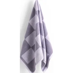 Check Organic Handtuch 50 x 90 cm, lavendelfarben