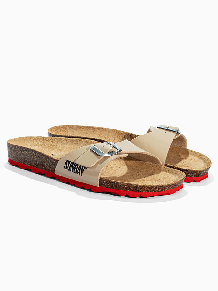 Sunbay Pantoletten "Alix" in Beige - 42