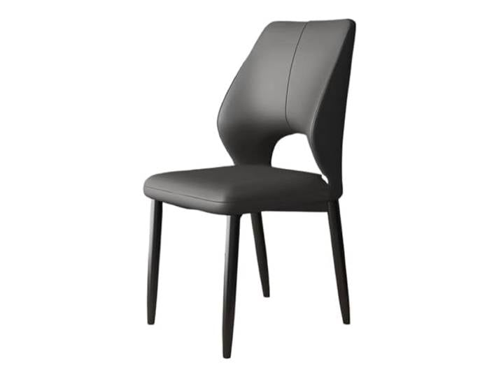 OUTIFUOTPP Moderne Hause Rückenlehne Stuhl Freizeit Einfache Hocker Nordic Licht Luxus Esszimmer Restaurant Hotel(Dark Gray)