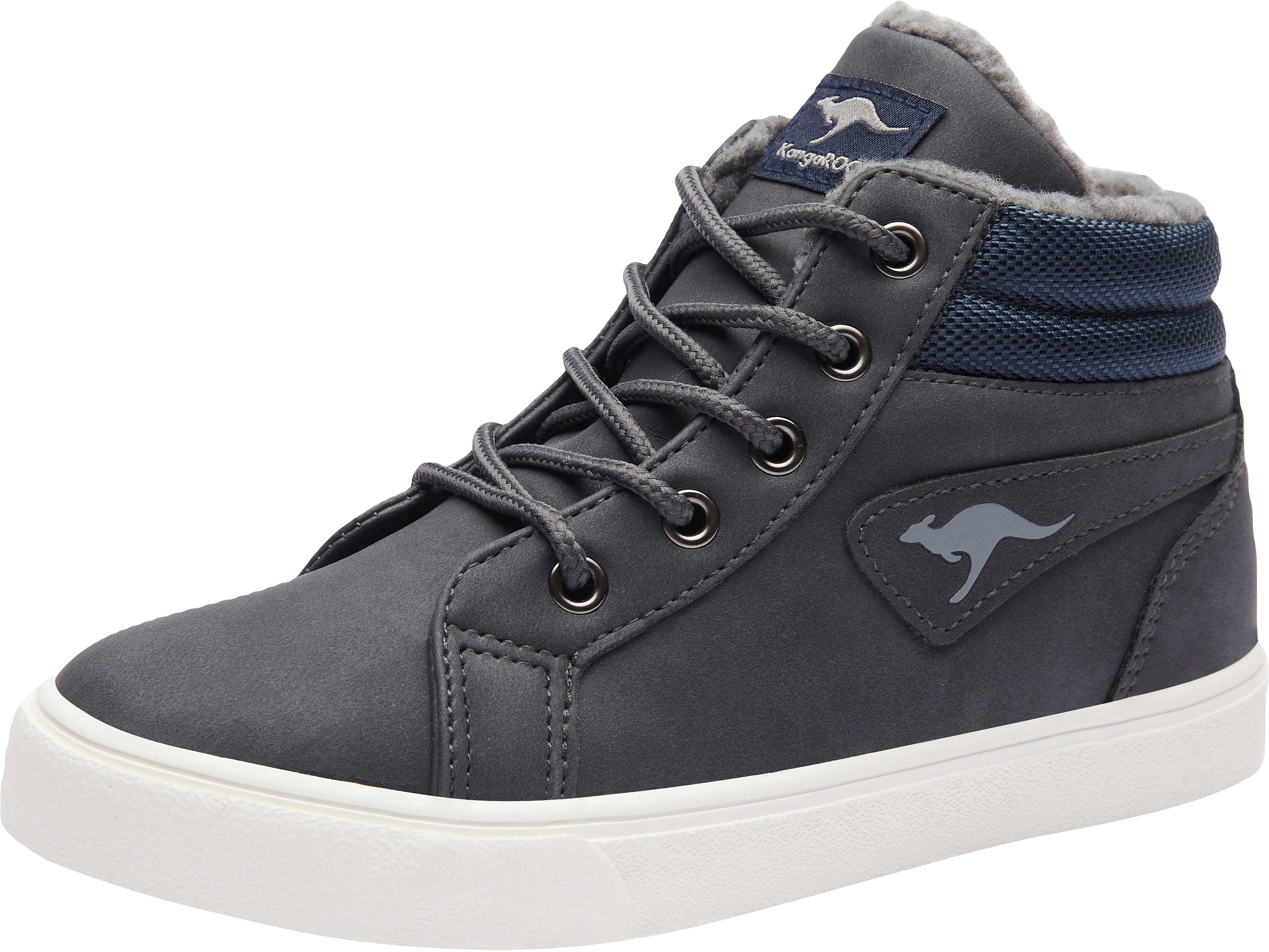 Sneaker KANGAROOS "KaVu I", Jungen, Gr. 30, gefüttert, blau (navy), Synthetik, Schuhe Sneaker, gefüttert