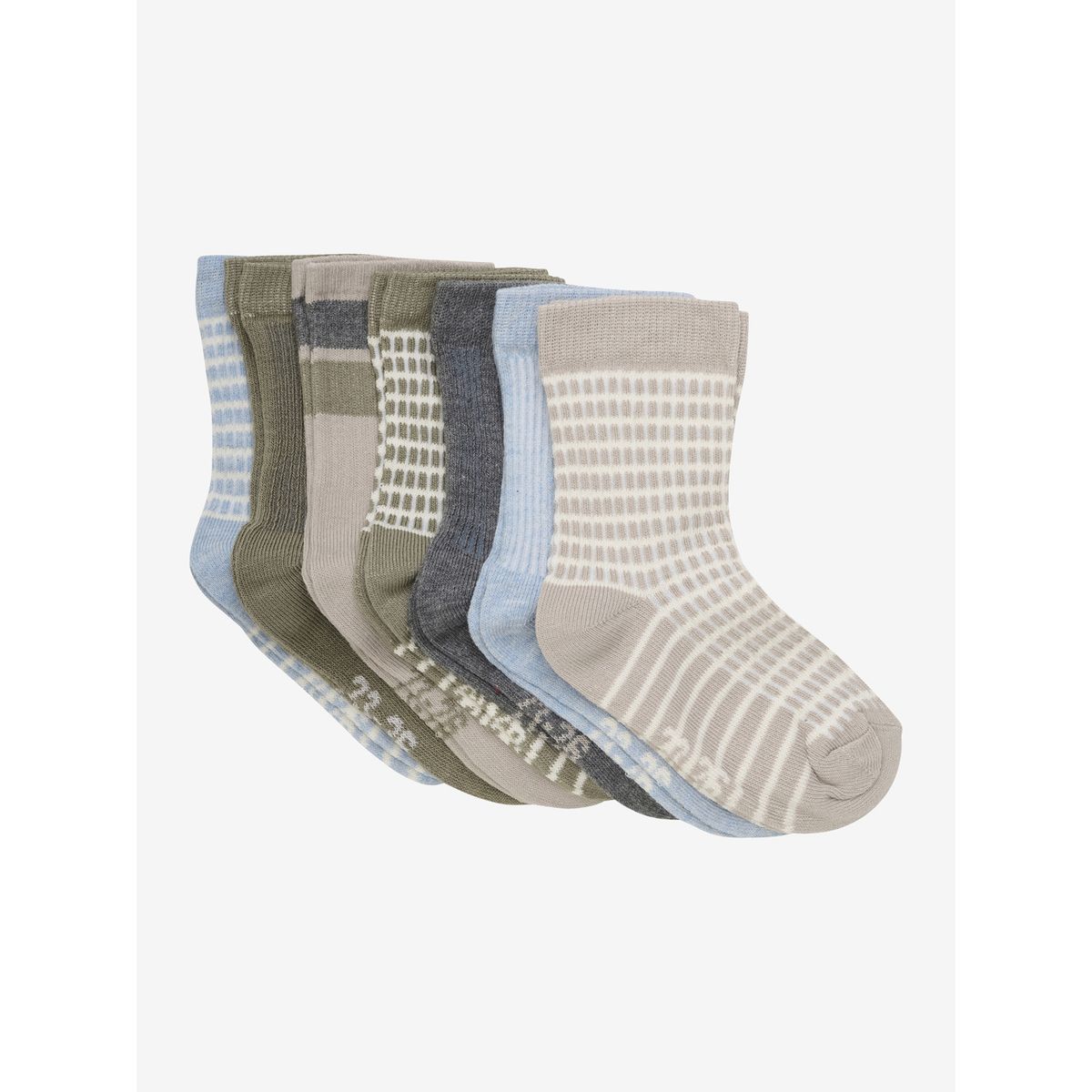 Minymo Socks w.pattern (7-pack ) winter sky (702) 35\38 6783-702-35\38