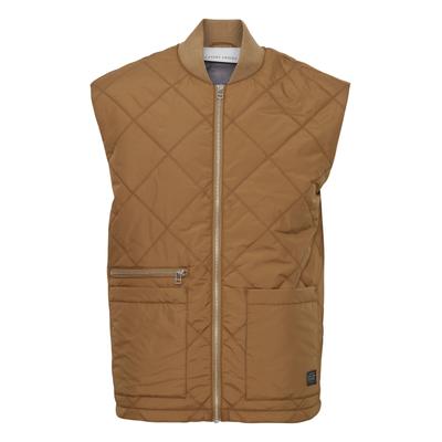 Steppweste CASUAL FRIDAY "Steppweste CFOlas", Herren, Gr. L, braun (ermine), Obermaterial: 100% Polyester PES., Westen Steppweste