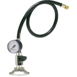 Adapter mit Manometer 0-4bar und Absperreinrichtung