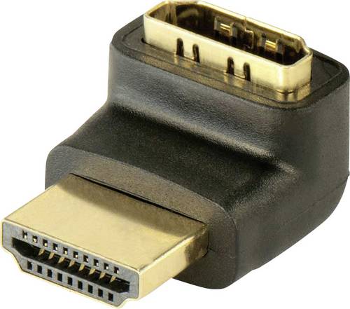 LINDY 41086 HDMI Adapter [1x HDMI-Buchse - 1x HDMI-Stecker] Schwarz