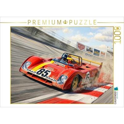 CALVENDO Puzzle Mario Andretti und Jacky Ickx wurden im Ferrari 312PB Erste beim 6-Stunden-Rennen von Watkins Glen 1972. | 1000 Teile Lege-Größe