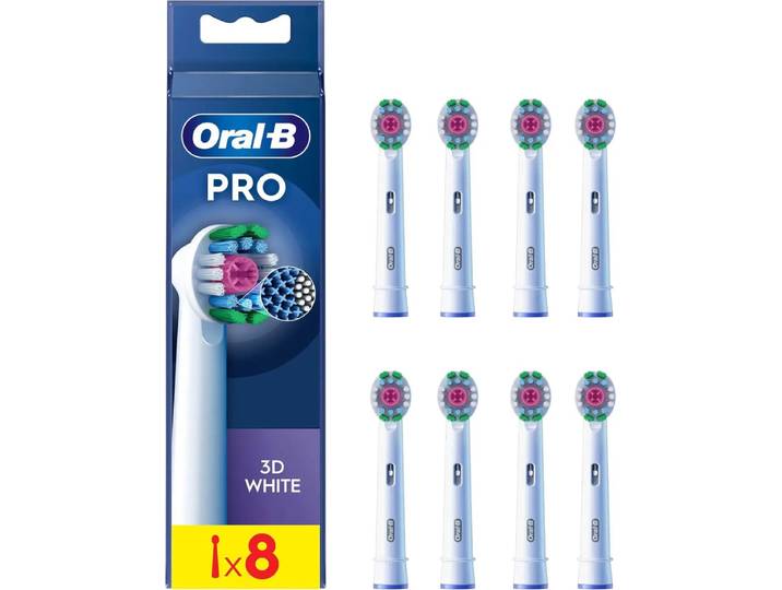 ORAL-B - Opzetborstels Oral-B PRO 3D White Refill XF 8CT - 8006540894620