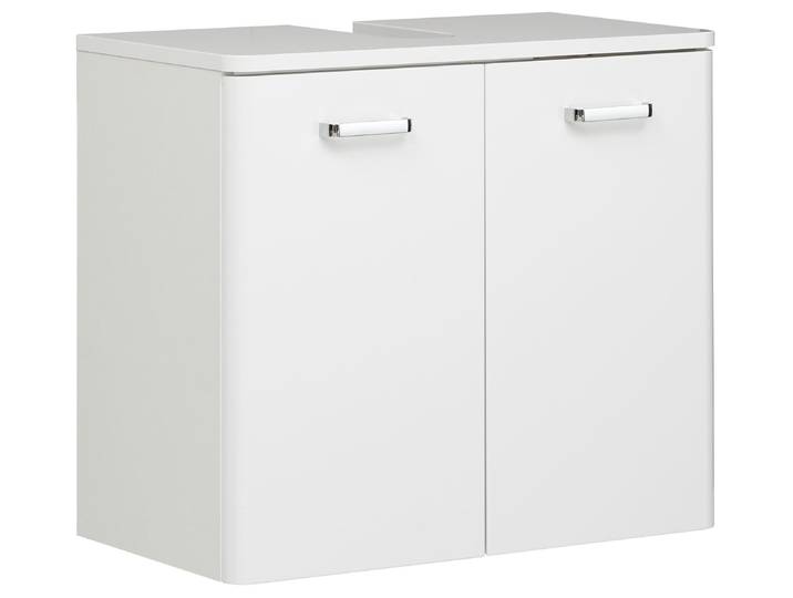 Waschbeckenunterschrank SAPHIR mit 2 Türen , weiss (weiß glanz), B:60cm H:53cm T:33cm, Holzwerkstoff, Schränke, Waschbeckenunterschrank