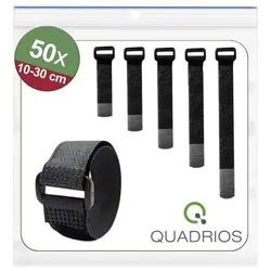 Quadrios, Klettkabelbinder-Set 20 mm 5 Grössen 50 St (Klettkabelbinder, 100 mm, 50 Stk.)
