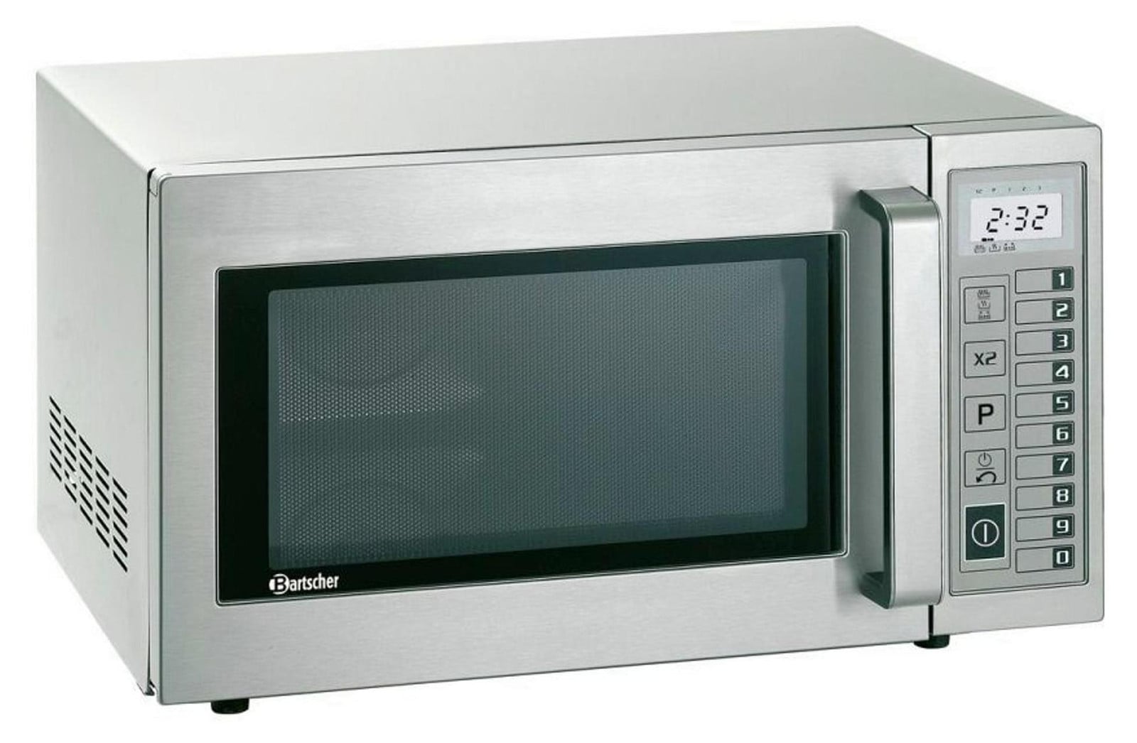 Bartscher Gastronomie magnetron van roestvrij staal, 1000W, 25 liter