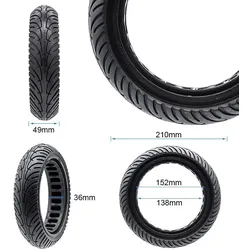 Ultraleicht Vollgummirad 8,5x2-6,1/B34 - schwarze Linie [Nedong]