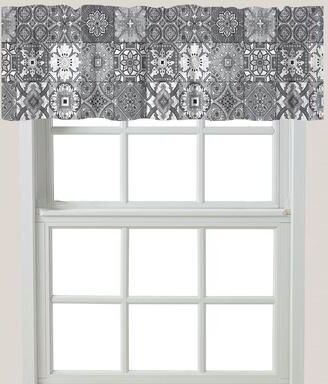 Laural Home "Gray Granada Window Valance - 60"" x 18"""