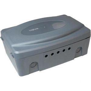 LogiLink Kabelbox LPS223, aus Kunststoff, grau, 32 x 21 x 12 cm