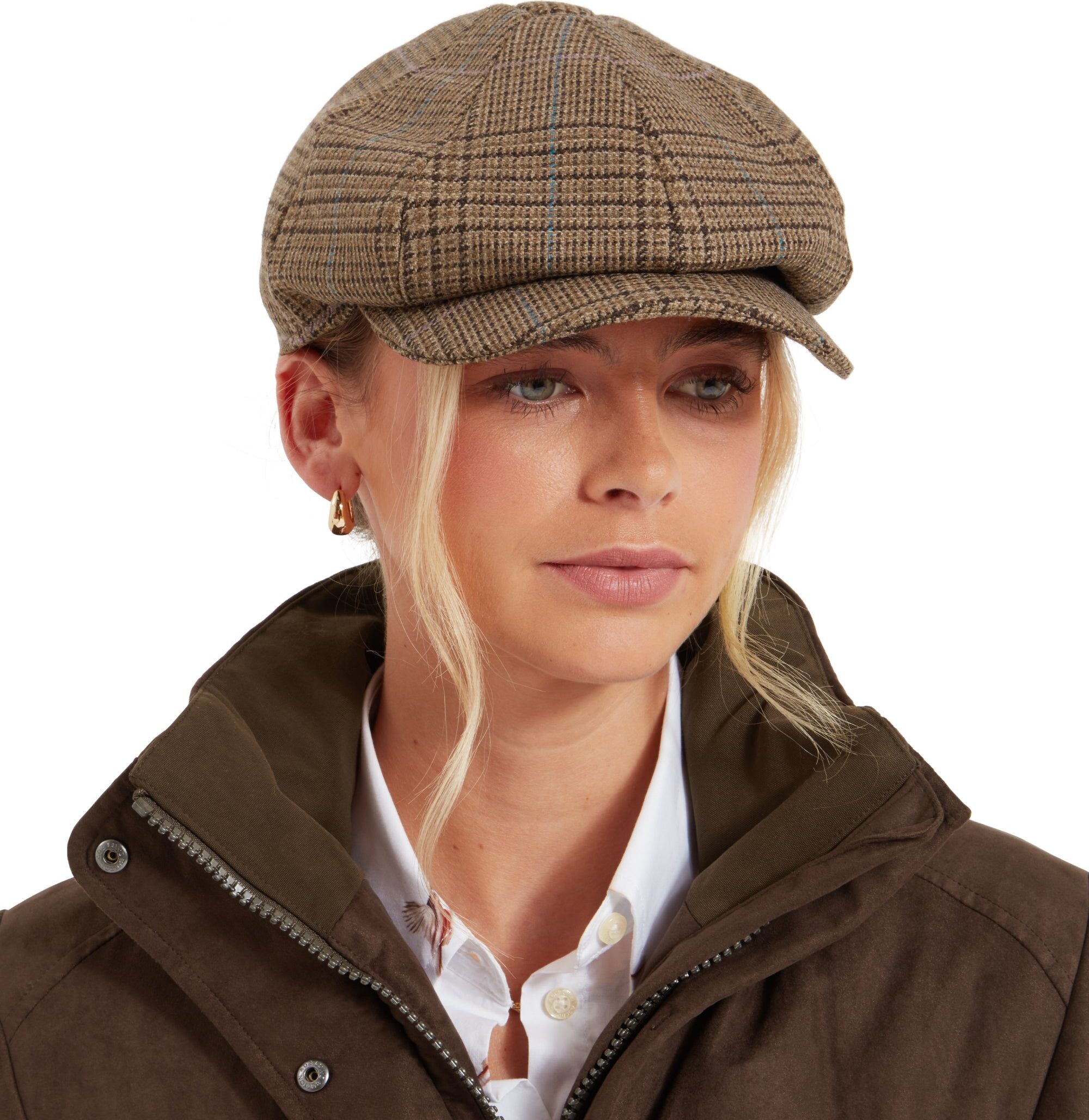 Schöffel Country Women's Newsboy Tweed Cap - Green - Size S - Women