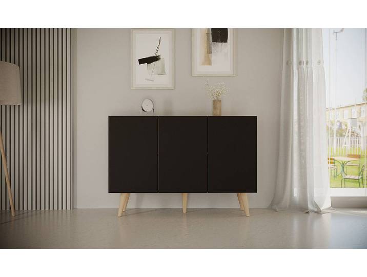 Meuble TV Babydreams 120 x 40cm Noir/Noir