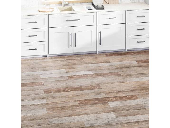 vidaXL Bodenplanken Gewaschenes Holz 5,02 m² 36 Stk. PVC
