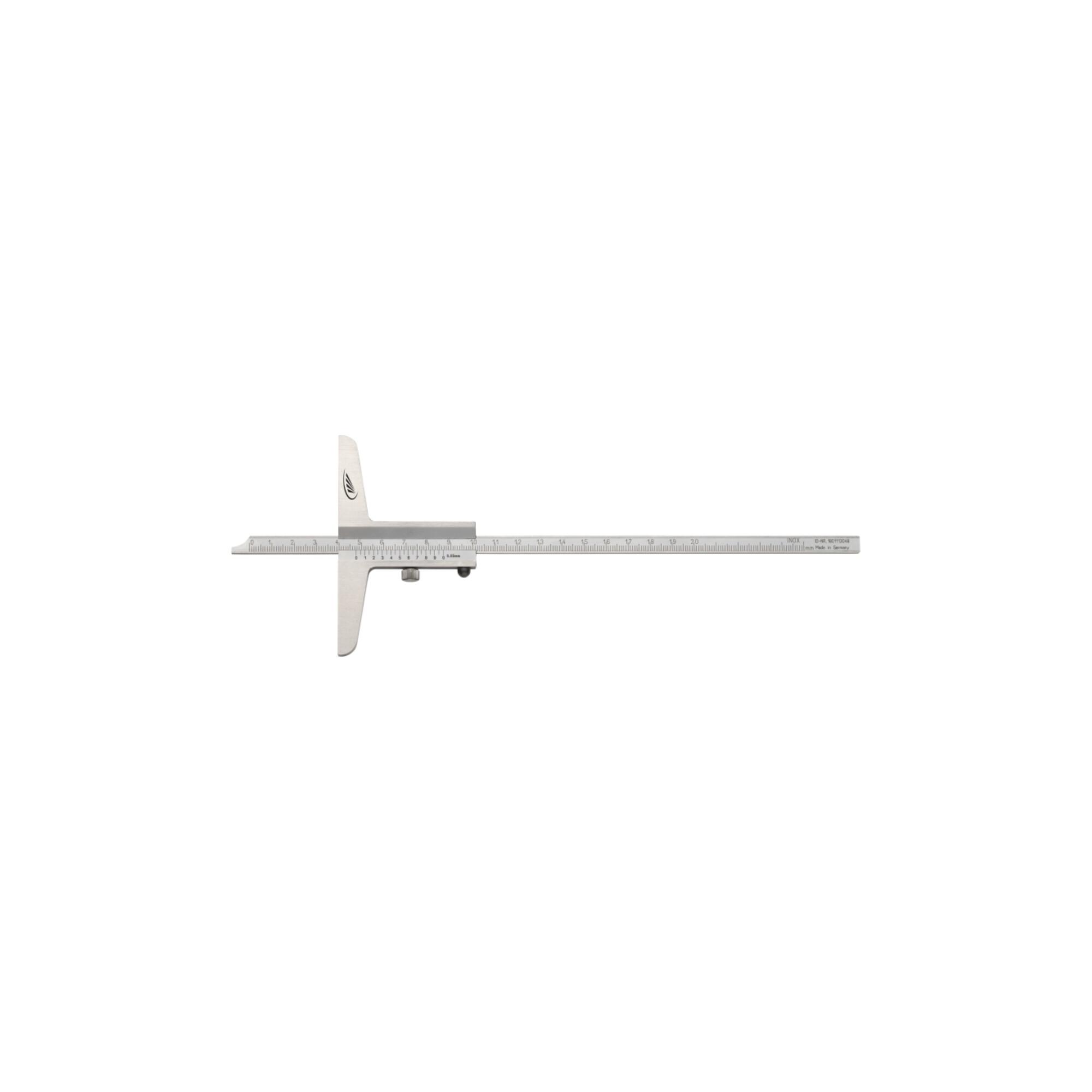 Helios Preisser Tiefenmessschieber DIN862 500mm ger. Schiene ; Helios-Preisser (0282507)