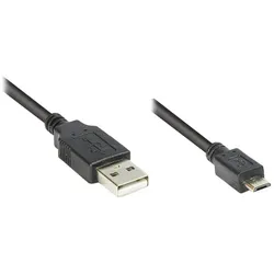 Good Connections USB2.0 Kabel A-Micro B schw. 0,3m