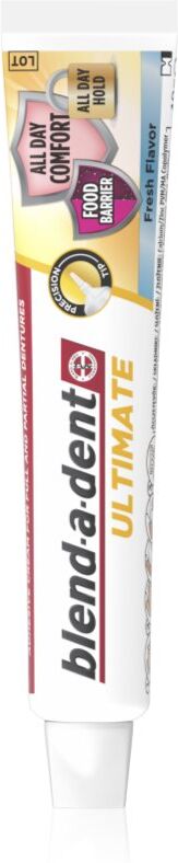 Blend-a-dent Ultimate Fresh crème adhésive pour prothèses dentaires complètes et partielles 40 g