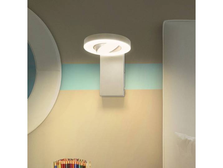 LEDVANCE LED Wandleuchte Saturn, weiß / opal, für Wohn- / Esszimmer, Kunststoff