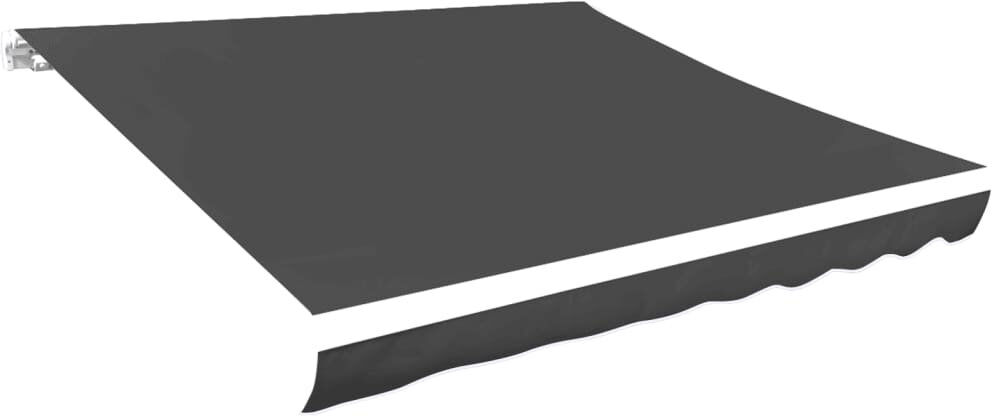 Dakota Fields Awning Top Sunshade Canvas Anthracite 500cm W x 300cm D