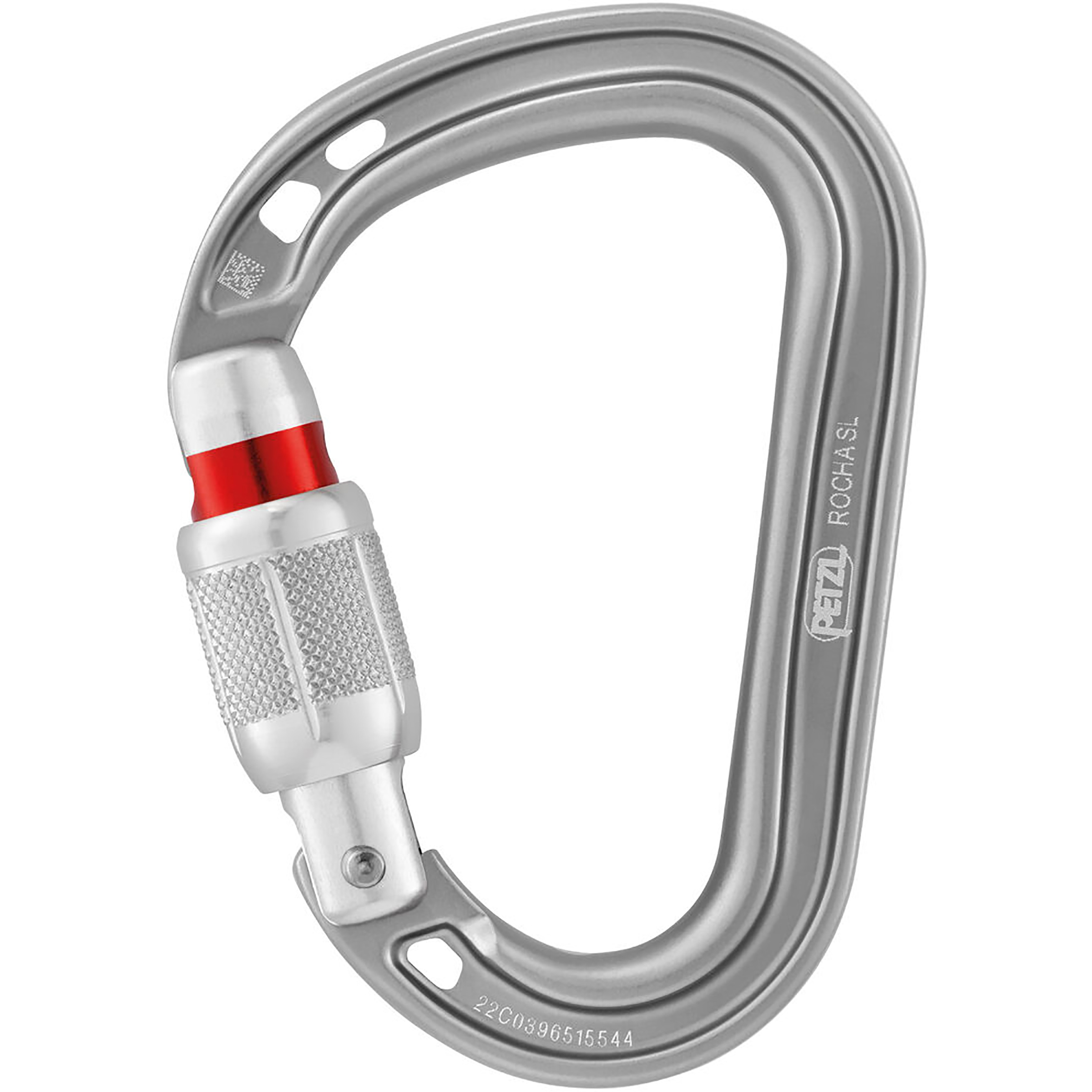 Petzl Rocha Screw Lock Karabiner Karabiner grau Alpinklettern