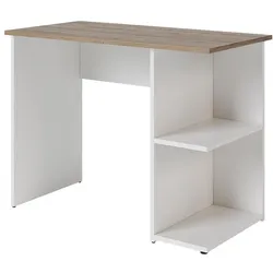 Vicco, Schreibtisch, Schreibtisch Simple, Weiss/Artisan, 100 x 50 cm (100 x 50 x 76 cm)