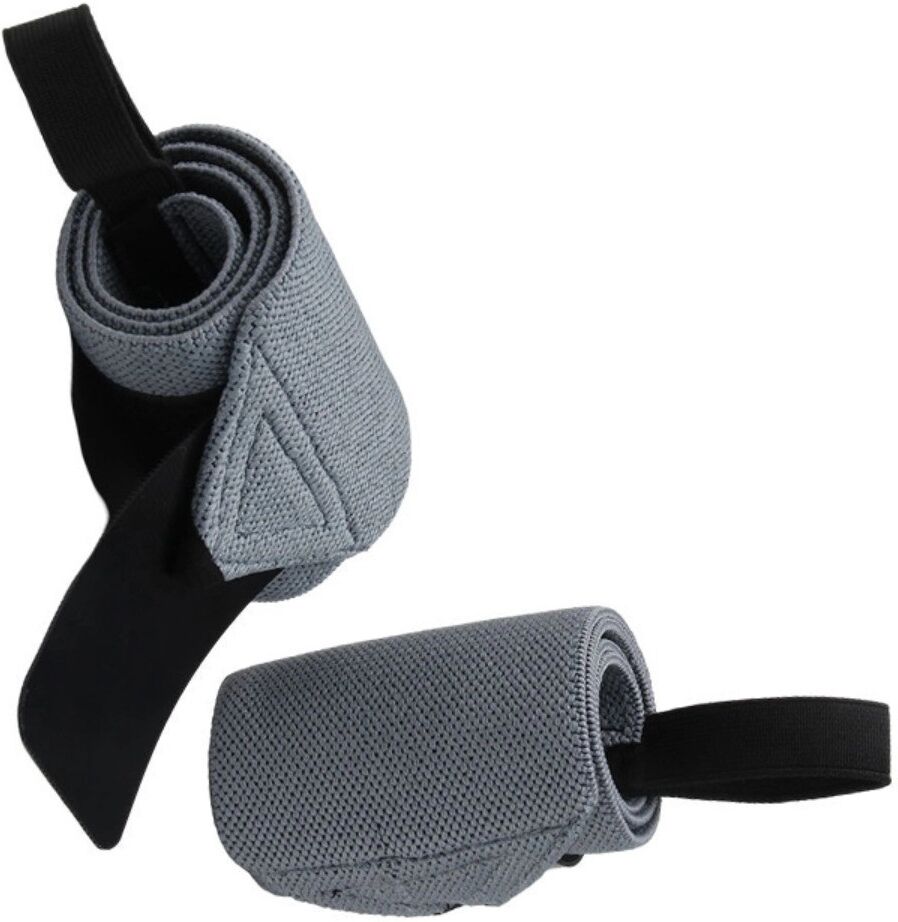 INF Handgelenkbandagen (Paar) — Polyester-Handgelenkstützen für Gewichtheben, Powerlifting und hochintensives Training Grau