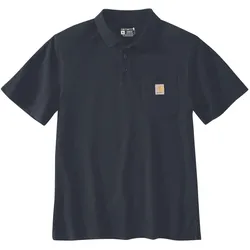 Carhartt, Arbeitsoberteil, Lockeres marineblaues Polohemd (L)