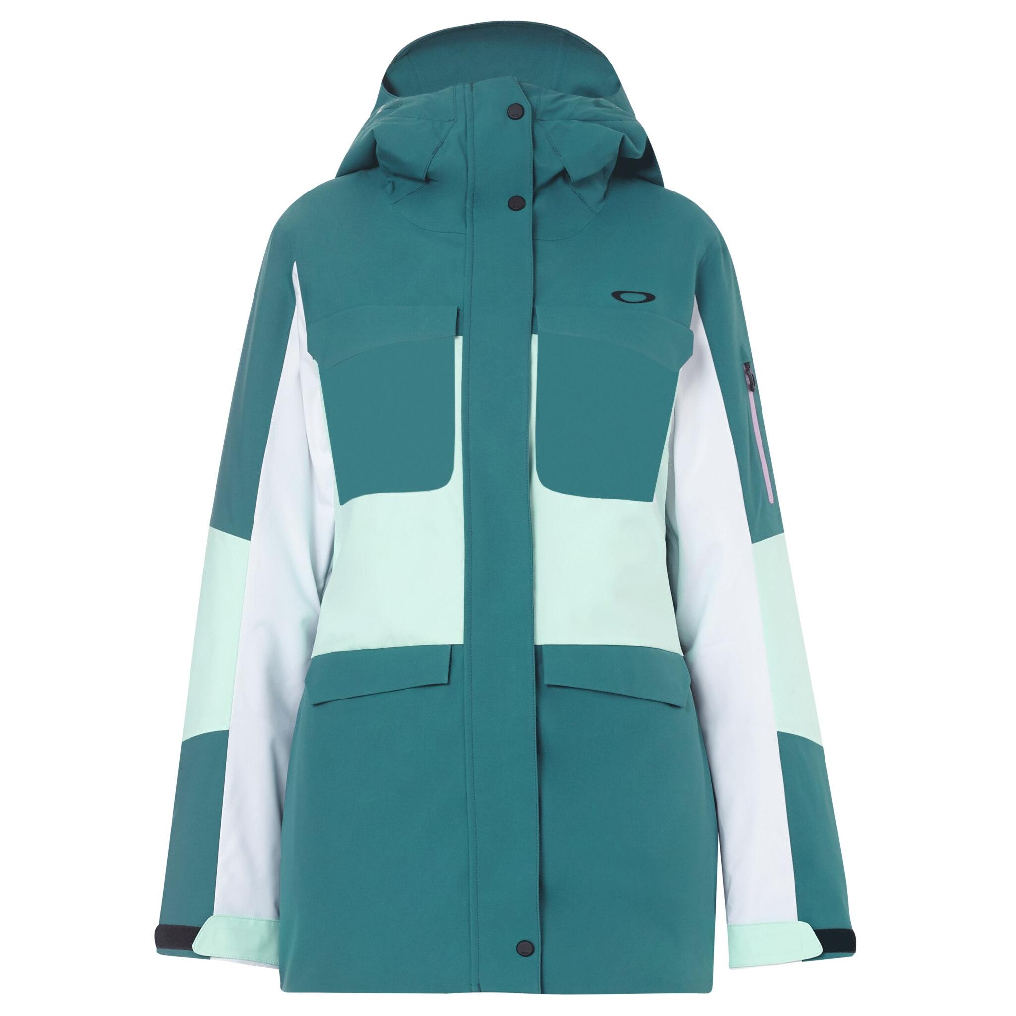 Oakley Sleve BlueWhite Women Moonshine Insulated 2L 10K Hoodie Jacket 511738 6A9
