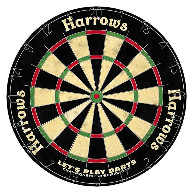 Precision Dartboard-set Lets Play Bristle Harrows (5017626012749)