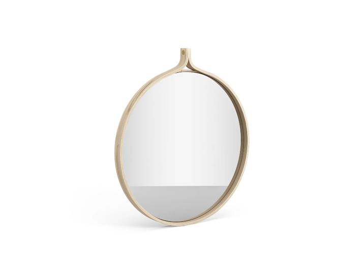 Swedese Miroir rond Comma Ø52 cm Frêne lacqué