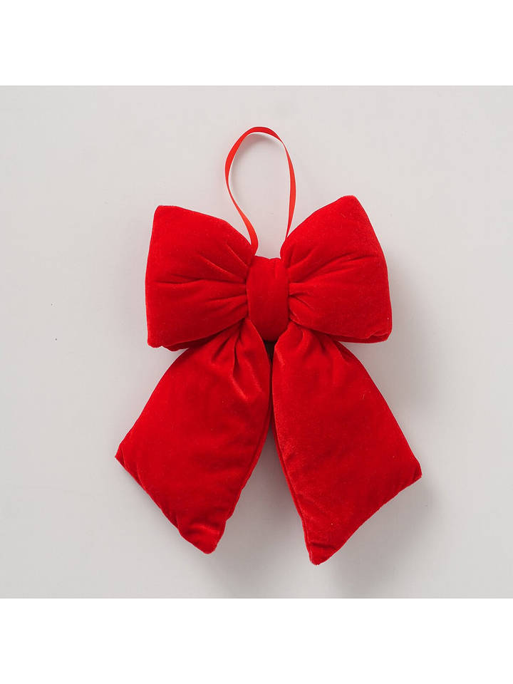 Boltze Dekoanhänger "Bowy" in Rot - (H)6,5 cm - onesize