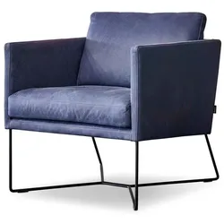 tommy m Sessel Xavi Leder Dark Blue