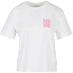 Miss Tee, Damen, Sportshirt, Pilates Girls Club Tee white 4XL (4XL), Weiss