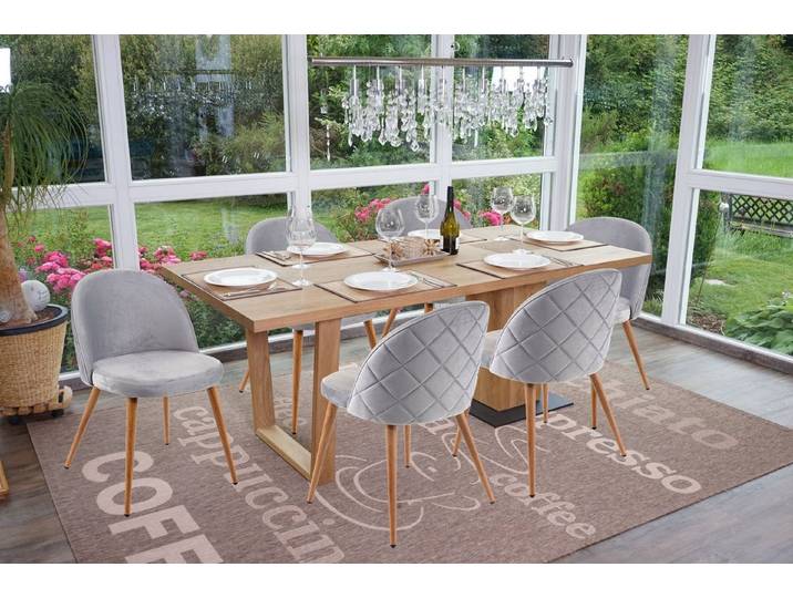 MCW Esszimmerstuhl MCW-D53-6-s (Set, 6 St), 6er-Set, Inklusive Fußbodenschoner, 50er Jahre Design