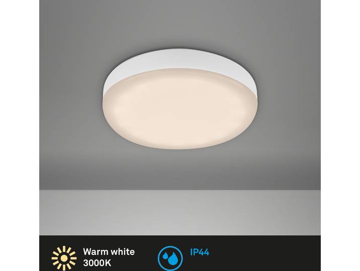 Briloner Lampe LED encastrée\, Ø 7\,5 cm\, 3 W\, 350 lm\, blanc