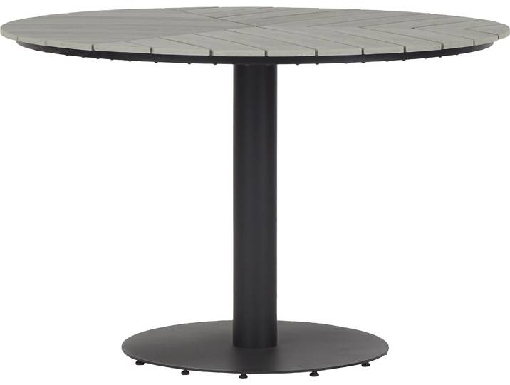 Hector Gartentisch Ø110 cm grau.