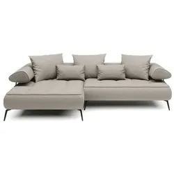 Ecksofa Seledo Stoff Beige Sand