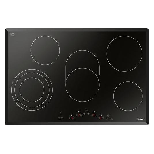 Amica PC7511FT hob Black Built-in Ceramic 5 zone(s) (77 cm, Glaskeramik Kochfeld) (PC7511FT)