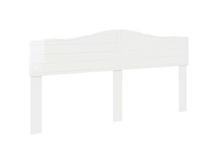 Makastle Kopfteil Hochglanz Weiß Holzwerkstoff 183x90 cm Abwischbare Oberfläche