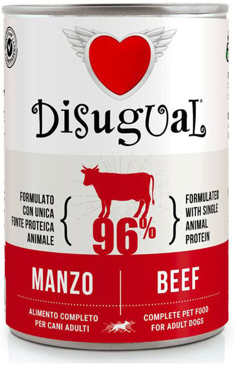 Disugual Comida Húmida Cão Monoproteína de Vaca 6 unid x 400g