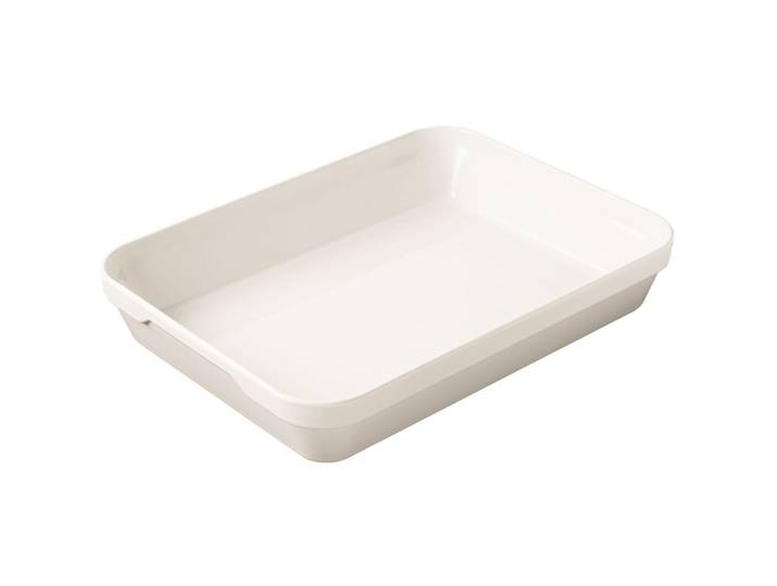 Auflaufform Revol weiss Porzellan Rechteckig B 40 T 29 cm - Auflaufform