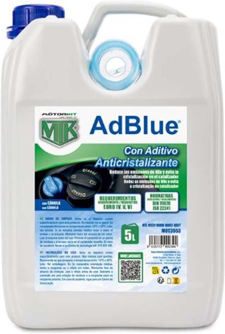 Adblue Motorkit com aditivo anti-cristalino 5L