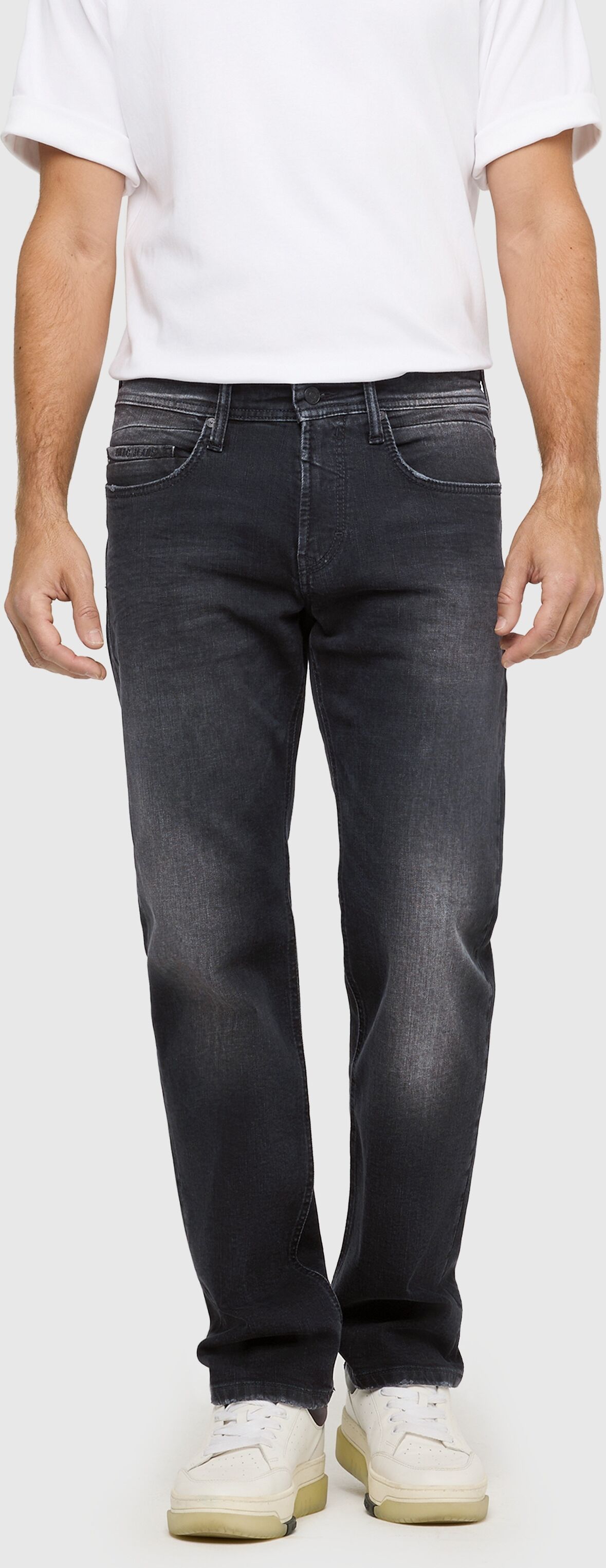 Regular-fit-Jeans MAC "Ben", Herren, Gr. 30, Länge 30, schwarz (authentic schwarz schwarz), Denim/Jeans, Obermaterial: 99% Baumwolle, 1% Elasthan, Jeans Regular-fit-Jeans authentic schwarz schwarz 30, Länge 30