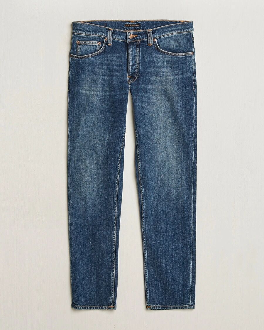 Nudie Jeans Solid Ollie Jeans Wild Blue men W30L32 Blå